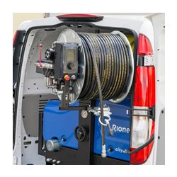 Cityjet - Hydrocureuse sur cadre avec moteur Kubota essence WG1605 42.5Kw et enrouleur pivotant 180°