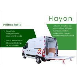 Hayon élévateur véhicule : une solution de manutention pour palettes, machines et charges volumineuses