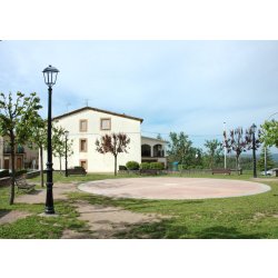 Mât Naranjo ICNA36+ILNA - base en fonte - finition noir mat - pour quartiers résidentiels et zones piétonnes