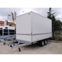 Remorque fermée Humbaur - 5097 / 5210 - Fourgon 2 essieux avec panneaux sandwich 45 mm et options sur mesure