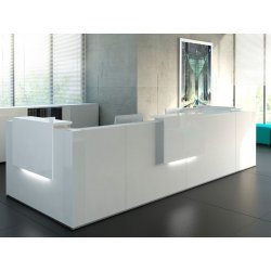 Banque d'accueil design et modulaire PMR - TERA avec options LED et configurations personnalisables