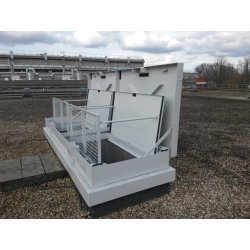 Capot  acier double-couvercle  pour accès eau potable