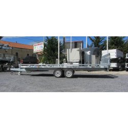 Remorque plateau basculant Lider 32660 - 2 essieux, roues dessous, PTC 3500 kg