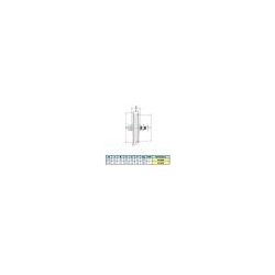 Galet seul à gorge ronde - 335308e - acier galvanisé pour portail coulissant - Ø 100 ou 120 mm