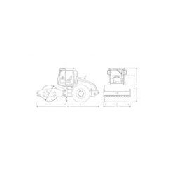 Asc 70 tier 3 rouleau compresseur - ammann - longueur 5195 mm