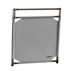 Barrière d'intervention 1 panneau PVC ou Inox 304 - H. 1 000 ou 1 800 mm, polyester velcro - Gris / 1000 / INOX 304