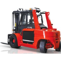 Chariot élévateur électrique compact Mora - 15 à 16 tonnes - Batterie 80V/96V - Mât grande visibilité