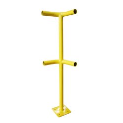 Barrière modulaire acier Ø 40 mm - extension 200 mm mâle/femelle, système de périmétrage industriel - Poteau 150°