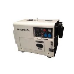 Groupe électrogène DHY6000SE - Hyundai - Diesel - Puissance maxi 5500W - Démarrage électrique - Silencieux 79 dB