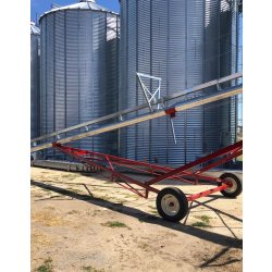 Vis à grain sur chariot pour le chargement des silos à grain - Jusqu'à 35m de long - Débit de 50 à 200t/h
