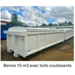 Benne amovible TANKER - Volume de 8 à 15 m³ - Acier S235 - Fabrication NF R 17-108