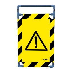 Barrière d'intervention 1 panneau PVC ou Inox 304 - H. 1 000 ou 1 800 mm, polyester velcro - Danger / 1000 / PVC