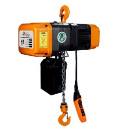 Palan électrique à chaîne stationnaire avec crochet HHBDII 05-02 - 5T x 6M / 380V - Protection d'urgence et butée