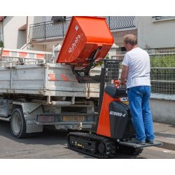 KC70VHD-4 Mini-Dumper - Kubota - Système de déversement en hauteur - 550 kg