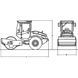 Rouleau monocylindre VM1 - BW 145 D-5 avec ROPS - Bomag