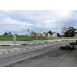 Clôture opaque de chantier stable et modulable et personnalisable - KLOSTAB