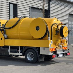 Combiné hydrocureur 12T - Débouchages grandes capacités et pompage de fosses - De 90L/min à 175 bars, à 37L/min à 400 bars - Cuve 7000L