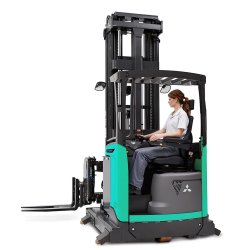Chariot tri-directionnel Mitsubishi THD13-15N3 - pour allées étroites et stockage haute densité