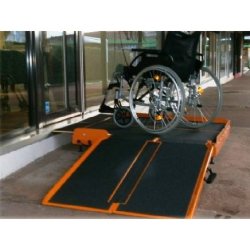 Plateforme de retournement pliante pour une marche - Shop Ramp - pieds réglables et conforme arrêté décembre 2014