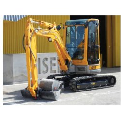 Mini-pelle à chenilles compacte 4T - ViO38-6, profondeur de fouille 3530 mm, idéale pour travaux de terrassement - Disponible en location