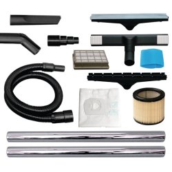 Aspirateur d'atelier Cleancraft wetCAT 130 RS classe M - Prise intégrée, dépoussiérage automatique - Réf. 7001150