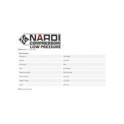 Compresseur Extrême 1 2 CV 400 l/mn - Nardi Compressori France - Cuve 25L - Bicylindre sans huile