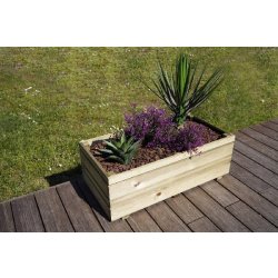 Bac Oslo 80 x 40 x H. 28 cm - Pin classe 3 FSC® - Design original et robuste