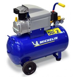 Compresseur d'atelier MICHELIN MB50 - 50 L - 2 CV - 230 V - Tête lubrifiée - Usage polyvalent