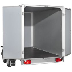 FW2700 - Remorque fourgon en bois Saris - 2700 kg - double essieu et freiné