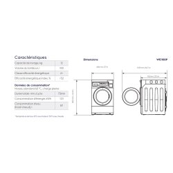 Lave-linge professionnel Electrolux MyPRO XL - Capacité 12 kg - Conçu pour les petites structures - Haute durabilité et efficacité