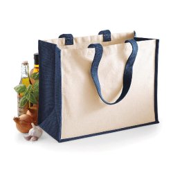 Sac cabas classique en jute - Réf: W422 - Westford Mill - Plusieurs couleurs disponibles