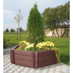 Jardinière Hexa en plastique recyclé
