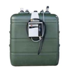 Citerne de stockage gazole 1.500 litres équipée - Réf 685 600.151 - PEHD, station murale 230V, 50 l/min