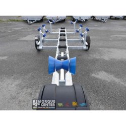 Chariot de mise à l'eau et manutention - remorque cassante - 1 essieu - PTAC : 1300Kg - Sun Way - Référence SW1000MA21