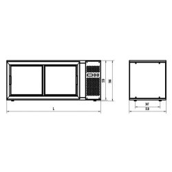 Vitrine de pâtisserie 150L Combisteel