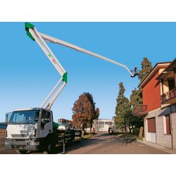 Camion nacelle Comet - 31 m - HQ JIB - bras télescopique et articulé - double pantographe