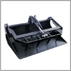 Godet multifonction pour chargeuse - Fond plat avec griffe - Largeurs à partir de 74 cm