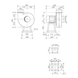 VSBL 25 - Ventilateur centrifuge industriel - Plastifer - Basse pression - Certifié ATEX - Haute performance