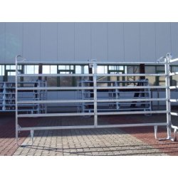 Barrière agricole en acier carbone étiré galvanisé à chaud - GEC 300 - 3m x 1,6m - 6 traverses