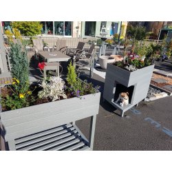 Carré de potager sur pied 80 cm - 100% recyclé - robuste et imputrescible