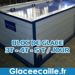 Machine à glace en bloc - Production de 3t, 4t et 5 t de bloc de glace par jour
