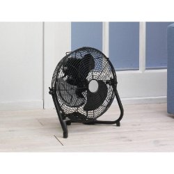 Brasseur d'air chromé Ø30cm - 55 Watts - 3 niveaux de puissance - Protection thermique