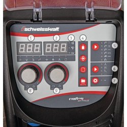 Poste à souder professionnel Schweisskraft CRAFT-MIG 201P Pulse - MIG moderne avec fonction Synergie et technologie PFC