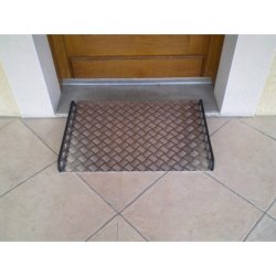 Rampe d'accès aluminium - 50 cm - Antidérapante avec rebords sécurisés - Charge max 250 kg