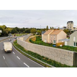 Mur antibruit en gabion STONEBOX - caractéristiques premium et formats standards