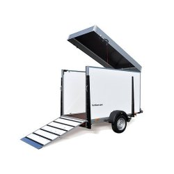 HKU 132513-17P - Remorque fourgon Humbaur - 3.78 m - Bois-alu, un essieu, charge utile 835 kg