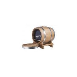 Fb10 fût en chêne pour Bag in Box 10L - tonneaux en bois - Allary - savoir-faire artisanal avec cerclage galvanisé