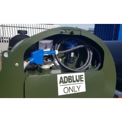 Remorque mobile de transport gasoil - citerne 1000L GNR - cuve 200L en inox pour AdBlue avec système de pompage 12V