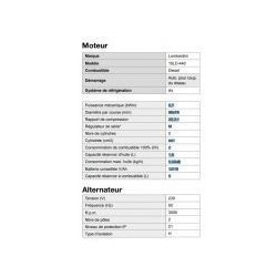 Groupe électrogène AL 500-CA - Inmesol - 810x550x600 avec tableau de contrôle automatique DSE 6120 MKIII