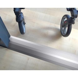 Passe-seuil en aluminium anodisé - GOHY081.061 - pour portes intérieures - 11 x 95 cm - blanc ou bronze